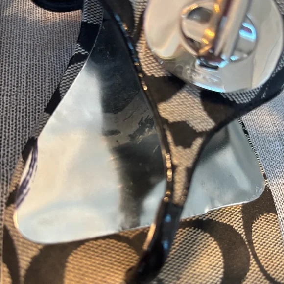 Coach Logo Noble Women’s Wedge Shoes Size 10 Black - Picture 9 of 12